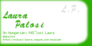 laura palosi business card